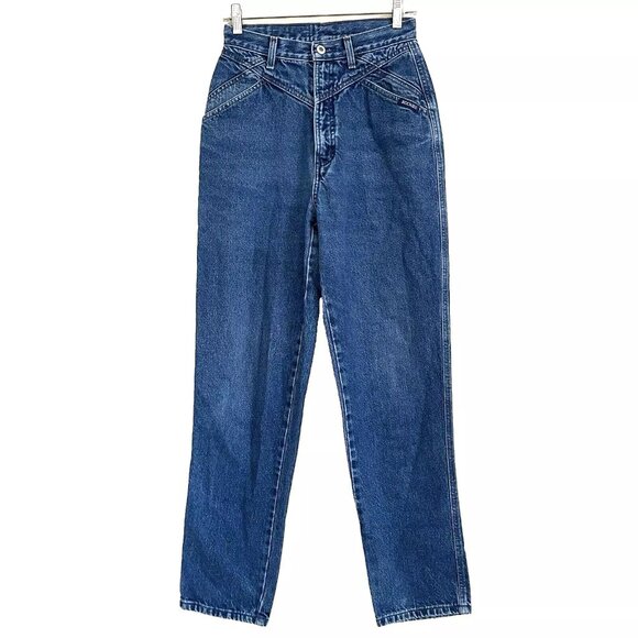 Vintage 90's Rockies High Rise Western Bareback Jeans Size 9/10 - Picture 1 of 11